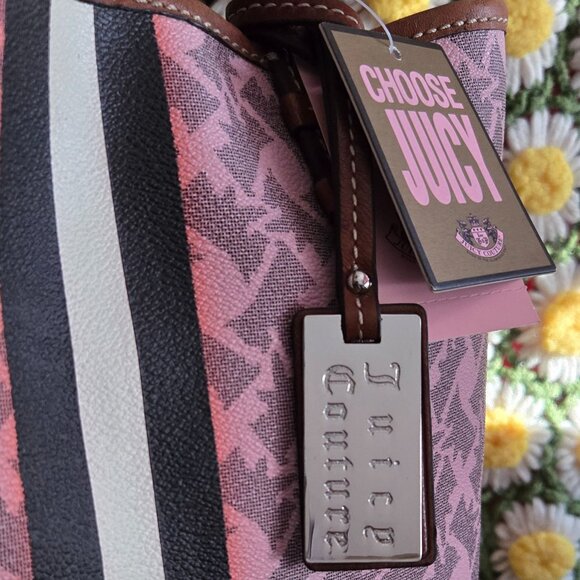 Juicy Couture Scottie Dog Print Large Tote & Matching Pouch - Picture 9 of 15